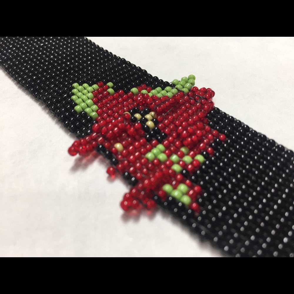 Loom Beaded Flower Bracelet